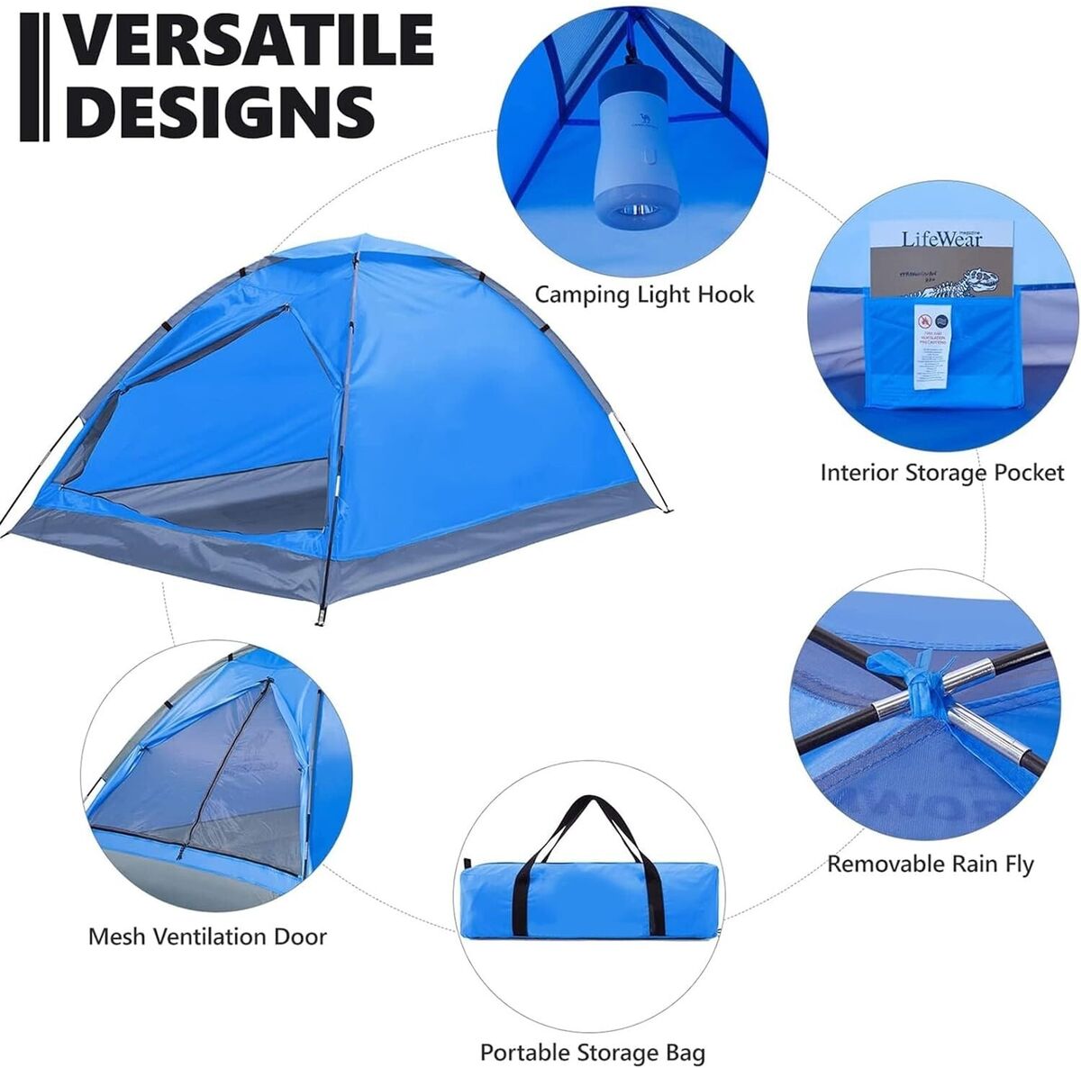 Carpa Para Acampar Tienda De Campaña Domo Casa Acampar 4 Personas Camping  Tent