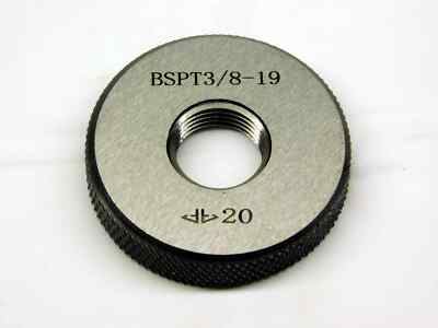 NEW 3/8 19 BSPT PIPE THREAD RING GAGE .375 .3750 BRITISH TAPER L1