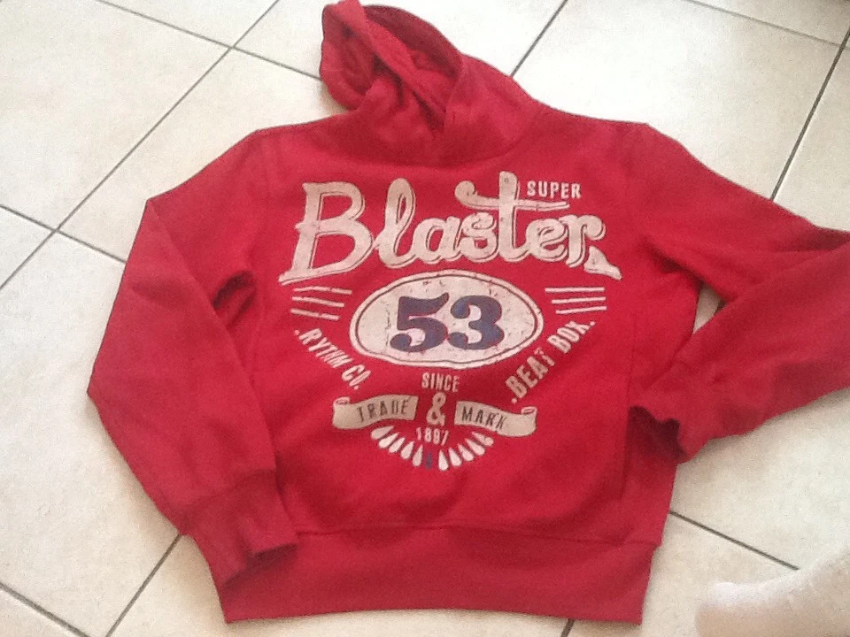 Sweat Capuche Rouge M - Photo 1/1