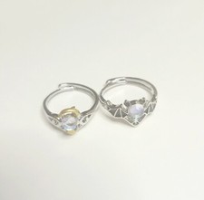 Matching Rings For Couples Bat Wing Angel And Demon Goth Emo Promise Rings NEW
