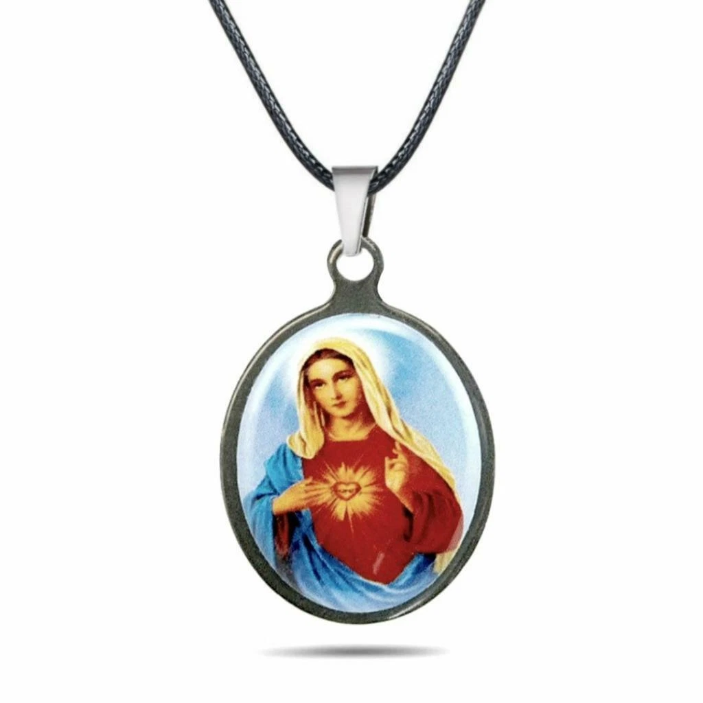 Virgin Mary Stainless Steel Necklace | Virgin Mary Stainless Steel Pendant  - Pendant - Aliexpress