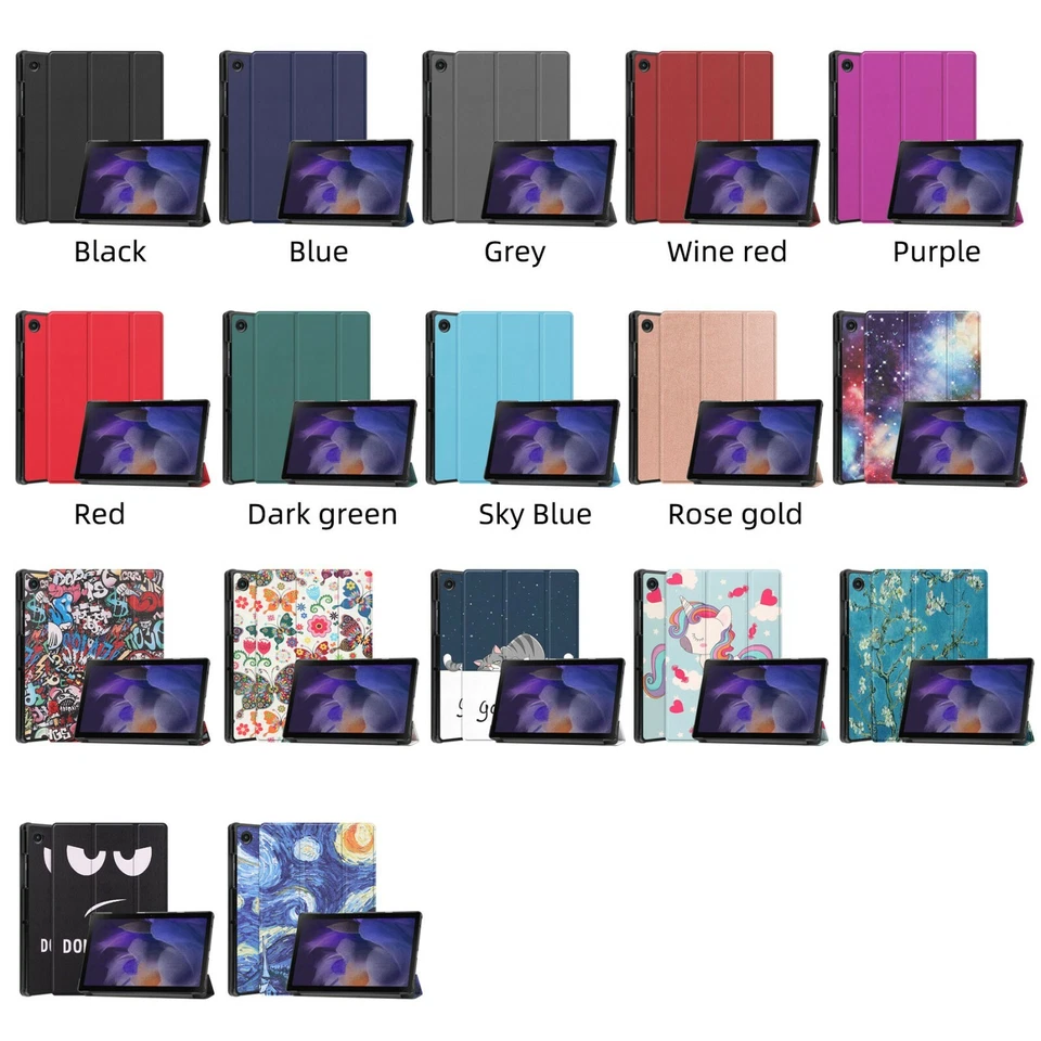 Funda inteligente de cuero ultra delgada tipo folio para Samsung Galaxy Tab A7 Lite A8 A9 + Foto 2 de 4