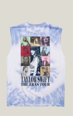 NEW Taylor Swift The Eras Tour Merch Tie Dye Sleeveless Size 3XL Tank Top Shirt