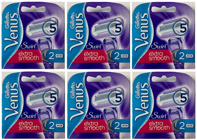 Gillette Venus Swirl Extra Smooth Razor Blade Refills - 12 Cartridges