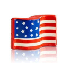 NWT - Nora Fleming American Flag Stars & Stripes Forever A18 Mini - Retired