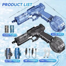 Ultimate Battle Blaster Electric Water Guns with Realistic Gun Muzzle Flame Toy