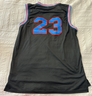 MICHAEL JORDAN LOONEY TUNES SPACE JAM TUNE SQUAD XXL BLACK JERSEY