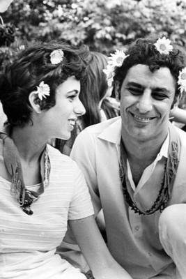 Abbie Hoffman und Anita Kushner Hochzeit im Central Park 1967 4x6 FOTO