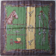 - Sciarpa GUCCI seta TBEG vintage autentica sciarpa 85 x 87 cm