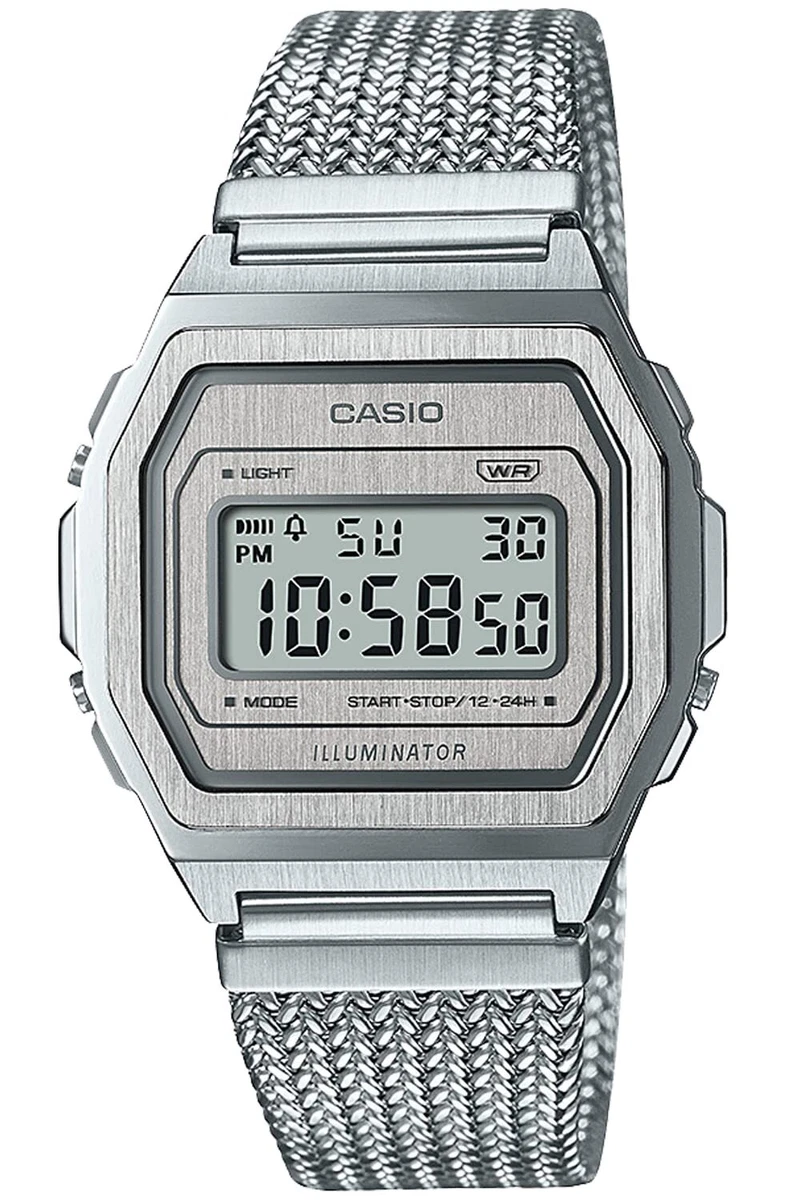 CASIO watch standard PREMIUM series A1000MA-7JF unisex silver
