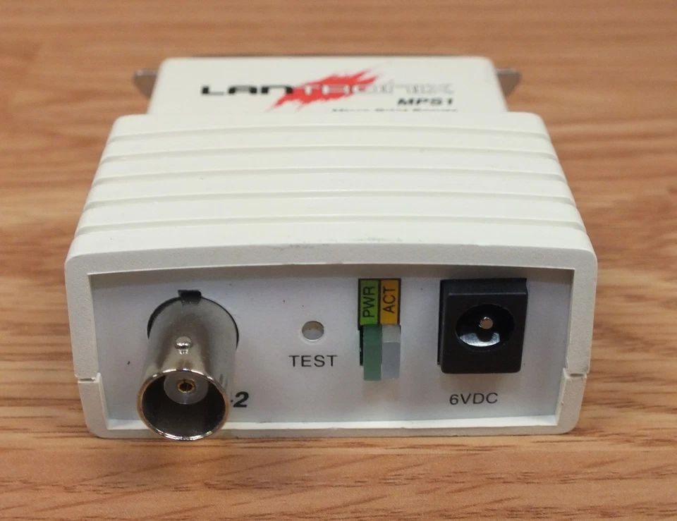 Lantronix (MPS1) Ethernet Micro Print Server Adapter with AC Power Supply *READ* - Image 4 of 4