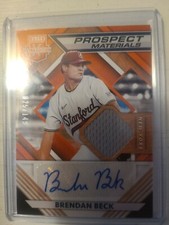 2021 Panini Elite Extra Edition BRENDAN BECK prospect patch auto-025/149-Yankees