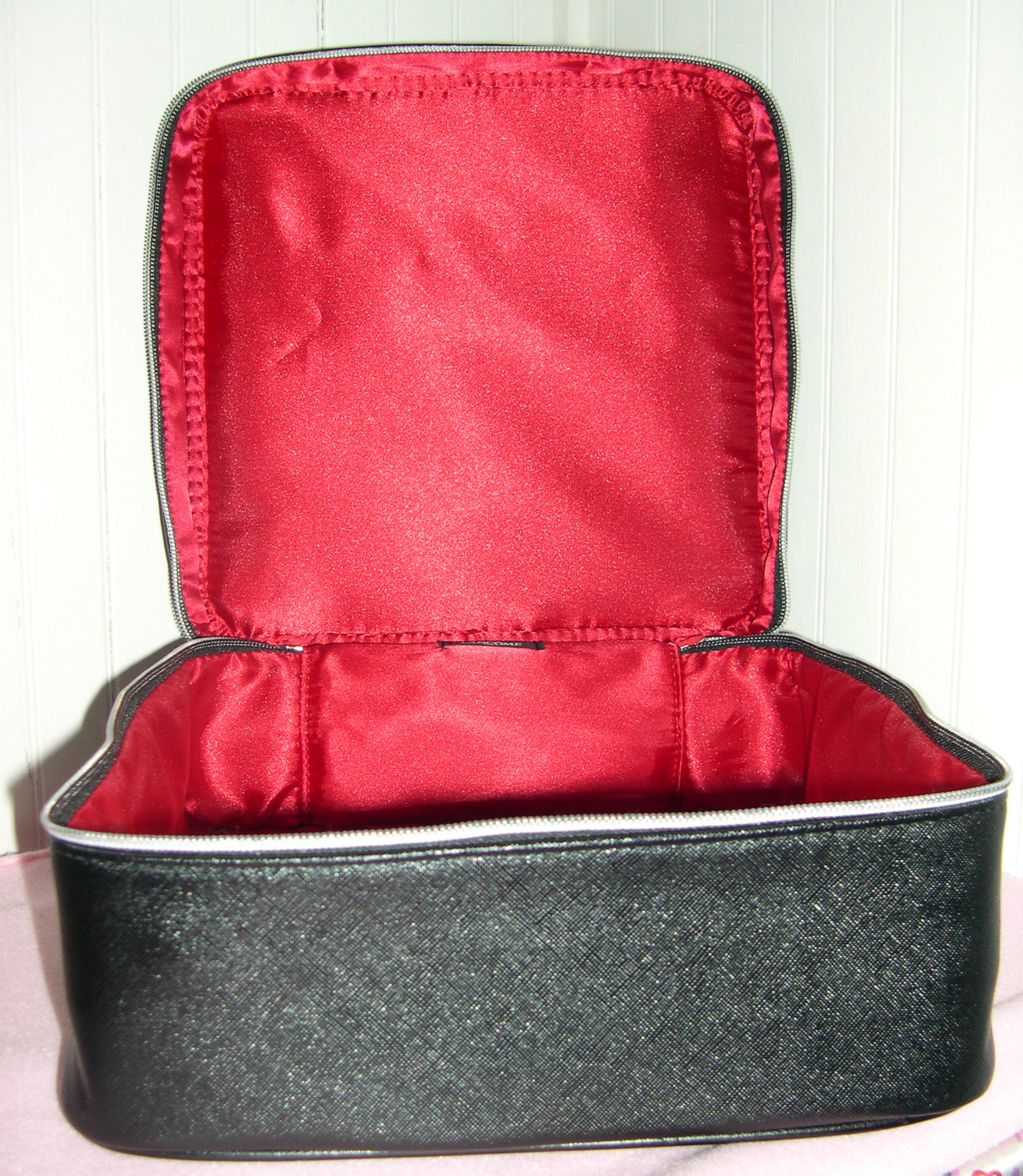 New Black Train Case Top Handle Nice SOFT Case eBay