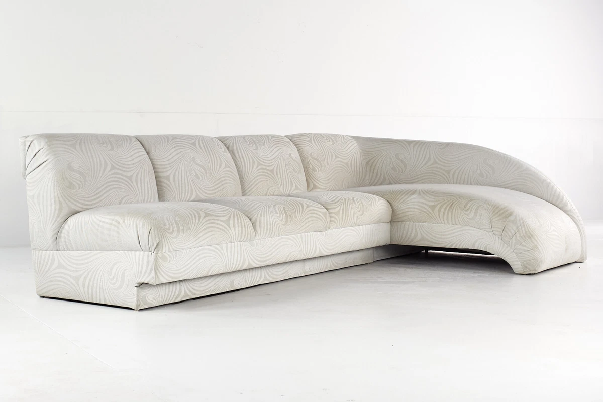 Mid century modern couch on sale with chaise