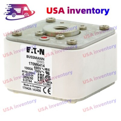 1PC NEW Eaton BUSSMANN 170M6414 1000A 690V High Speed Fuse Spot supply