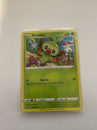 Grookey SWSH070 Black Star Promo NM/M Pokemon Card HOLO