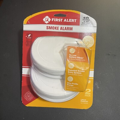 First Alert 1042409 Photoelectric Smoke Detector - 2 Pack