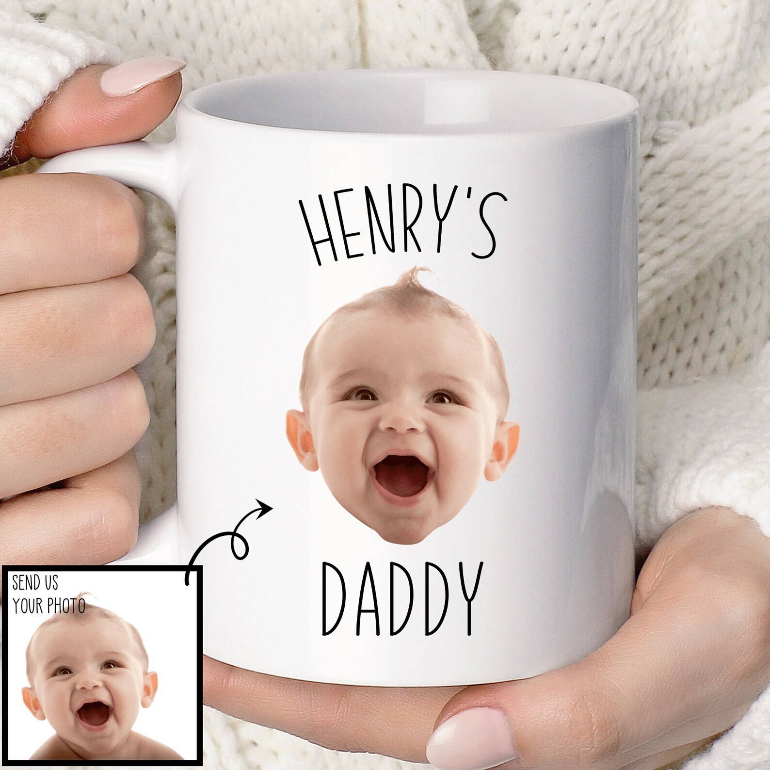 Personalized Child Photo Mug Baby Photo Mug Custom Photo Mug Personalized Baby