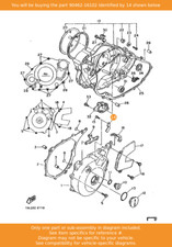 YAMAHA Clamp, 90462-16102 OEM XT600 XT550 XT600E SRX600 XTZ660 TT600 SRX400