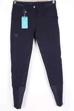 Halter Ego Women's Full Seat Breeches Megan Equastrian Navy Blue