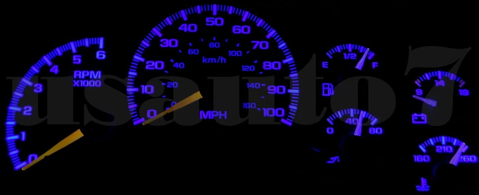 NEW Dash Cluster Gauge BLUE SMD LED LIGHT KIT Fit 99-02 Chevy Suburban 1500 2500 Foto 2 de 4