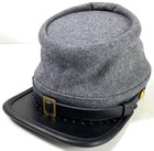 CIVIL WAR CSA CONFEDERATE INFANTRY GREY WOOL KEPI FORAGE CAP HAT-MEDIUM — photo 1