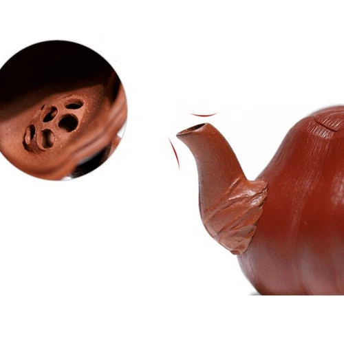 150ml Full Handmade Tea Pot Pumpkin Design Real Yixing Zisha Dahongpao Clay Pot - Picture 5 of 13