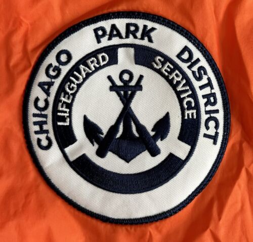 Augusta Sportswear Chicago Park District Lifeguard Service Jacket Orange MEDIUM - Picture 3 of 4