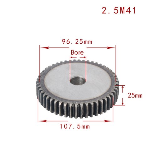 Mod 2.5 Stirnrad & Zahnstangen 10 - 120 Zähne 45# Kohlenstoffstahl Getriebe Gear - Bild 44 von 87