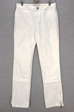 Tommy Hilfiger Womens Pants Jeans 4 White Stretch Heavyweight Cotton Zip Ankle