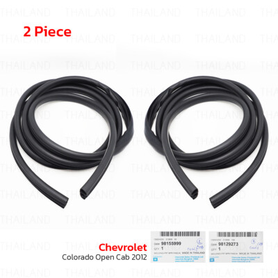 Pair Door Rubber Weatherstrip Seal For Chevrolet Colorado Extra Cab 2012 - 2020