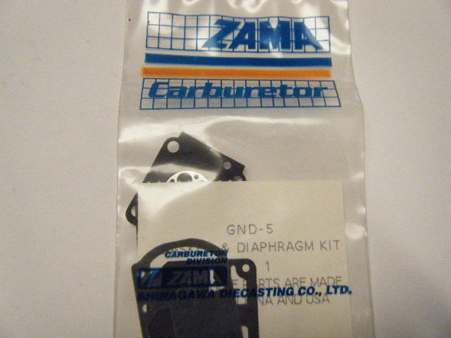 NEW ZAMA GASKET AND DIAPHRAGM KIT PART NUMBER GND-5 | eBay