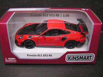 Kinsmart 5'' 1:36 Scale Diecast Model Toy Car Porsche 911 GT2 RS 4 Colors