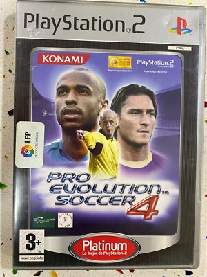 PS2 Pro Evolution Soccer 4 Platinum PES 4 PlayStation 2 PS2 Inklusive Handbücher