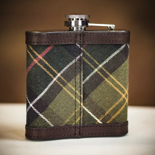 barbour hip flask
