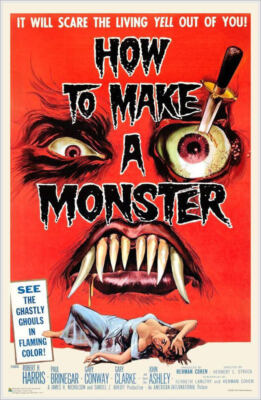 How to Make A Monster Classic Movie Poster 11.5'' x 17.5'' - Laminated