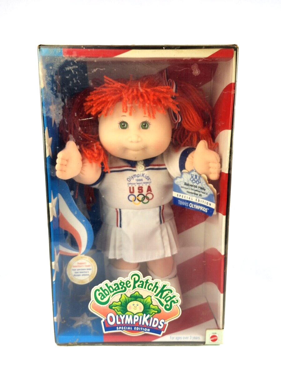 1996 Cabbage Patch Olympic Kid Tennis Player Rebecca Hedy New