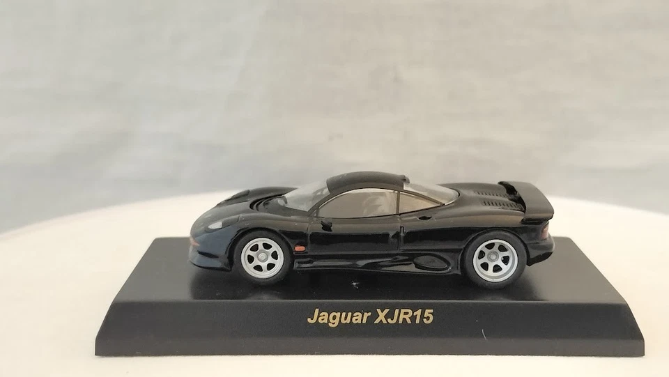 KYOSHO 1/64 Jaguar XJR15  Diecast Model Car British Sports Car Collection Black - Image 4 of 4