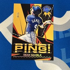 2025 Panini Prospect Edition Ping! #25 Sean Gamble, Kansas City Royals /25