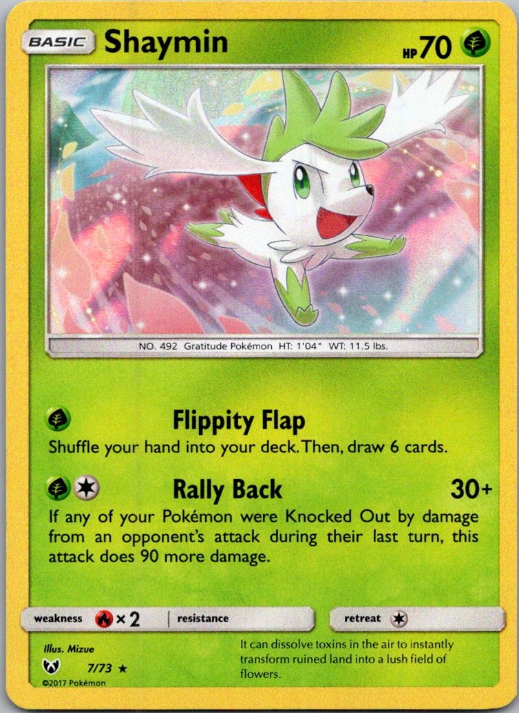 Shaymin Holo Holo Rare Shining Legends 7/73 NM