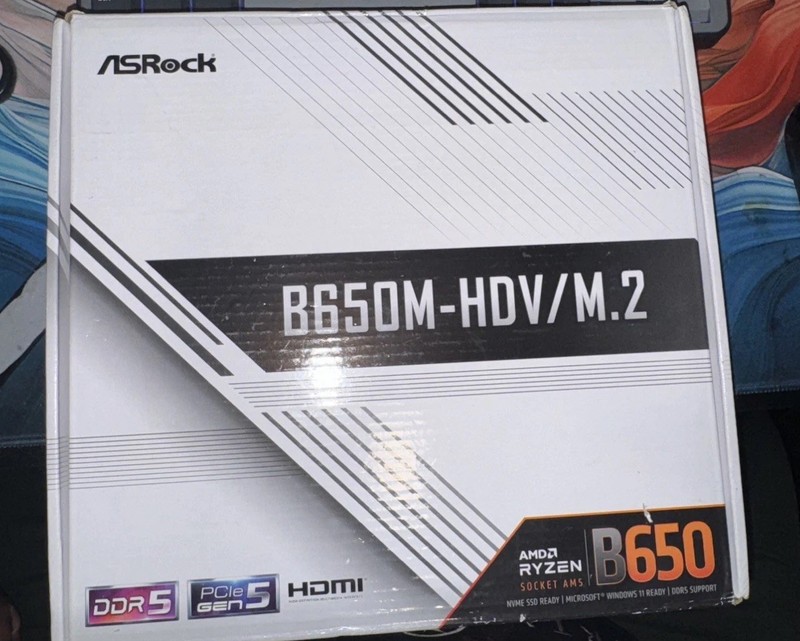 ASROCK B650M-HDV/M.2, AMD B650, S AM5, DDR5, PCIe 4.0, 2x M.2, 2.5GbE, AMD EXPO™