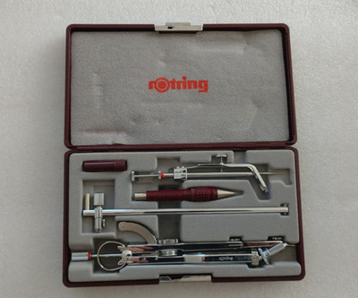 Rotring Zirkel Präzisionszirkel, Compass Set, Zirkelkasten, Zirkelbesteck