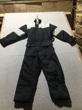 VTG Walls Blizzard-Pruf Snowsuit Mens Small Short 34-36 Chest Black Snowmobile