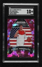 2020 Prizm Draft Picks Global Prospects Pink Ice LaMelo Ball #98 SGC 10 GEM e8i