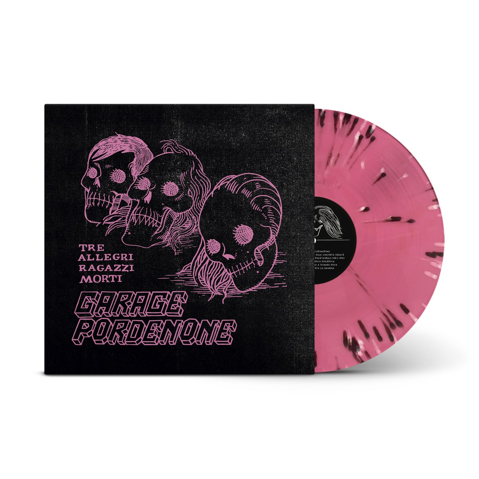 Tre Allegri Ragazzi Morti Garage Pordenone LP 180 Gr. Splatter Pink & Black