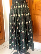 JUPE VINTAGE DISTLER  FOLKLORE BAVIERE TRACHTEN OKTOBERFEST DIRNDL TYROL  T. 40