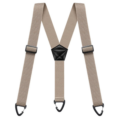 Suspenders for Men Heavy Duty, X Shape Back Hidden Suspender 3 Snap Loop Clips