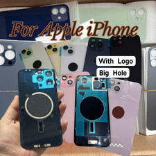 LOT Back Glass Replacement For iPhone 8 XR 11 12 13 14 15 16 17 Pro Max Big Hole