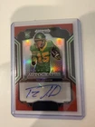 2025 Panini Prizm Draft Picks Football Red Tez Johnson #DPA-TJN