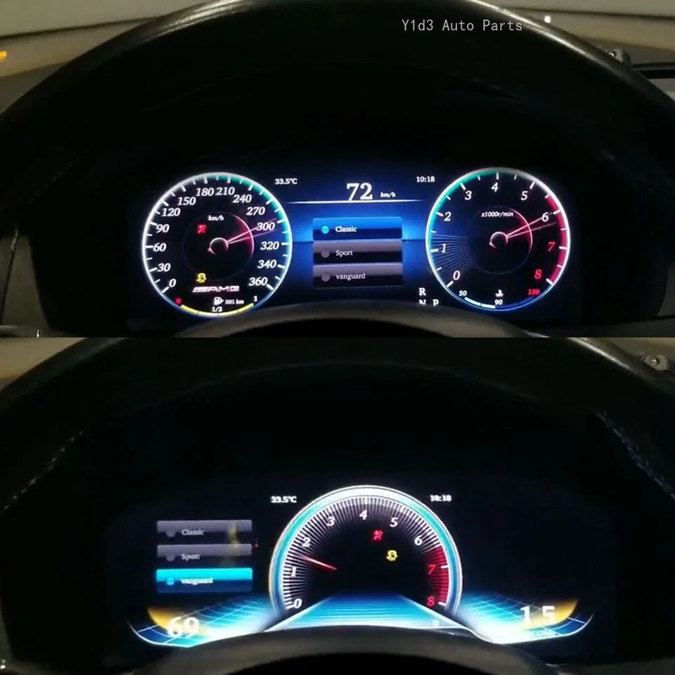 Repuesto de instrumentos de panel de pantalla LCD para Mercedes Benz Clase C W204 2008-14 Foto 3 de 4